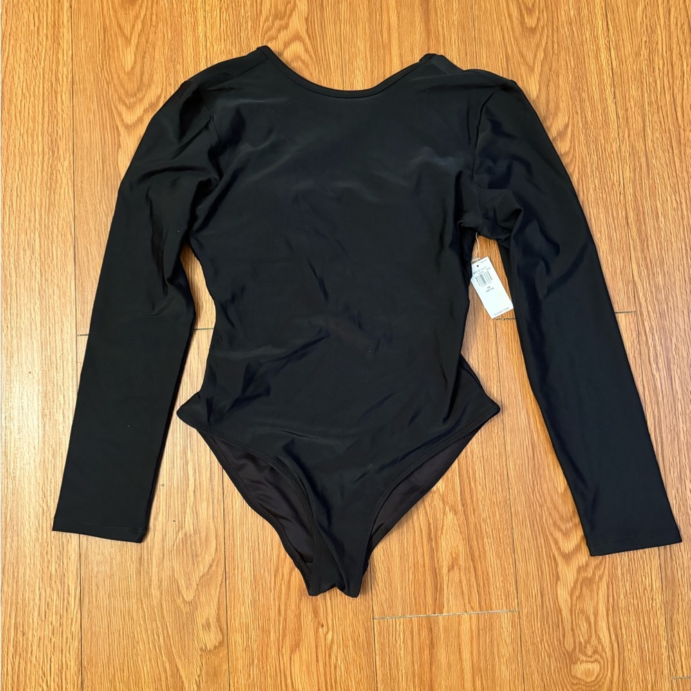 Old Navy Long Sleeve One-Piece Swimsuit